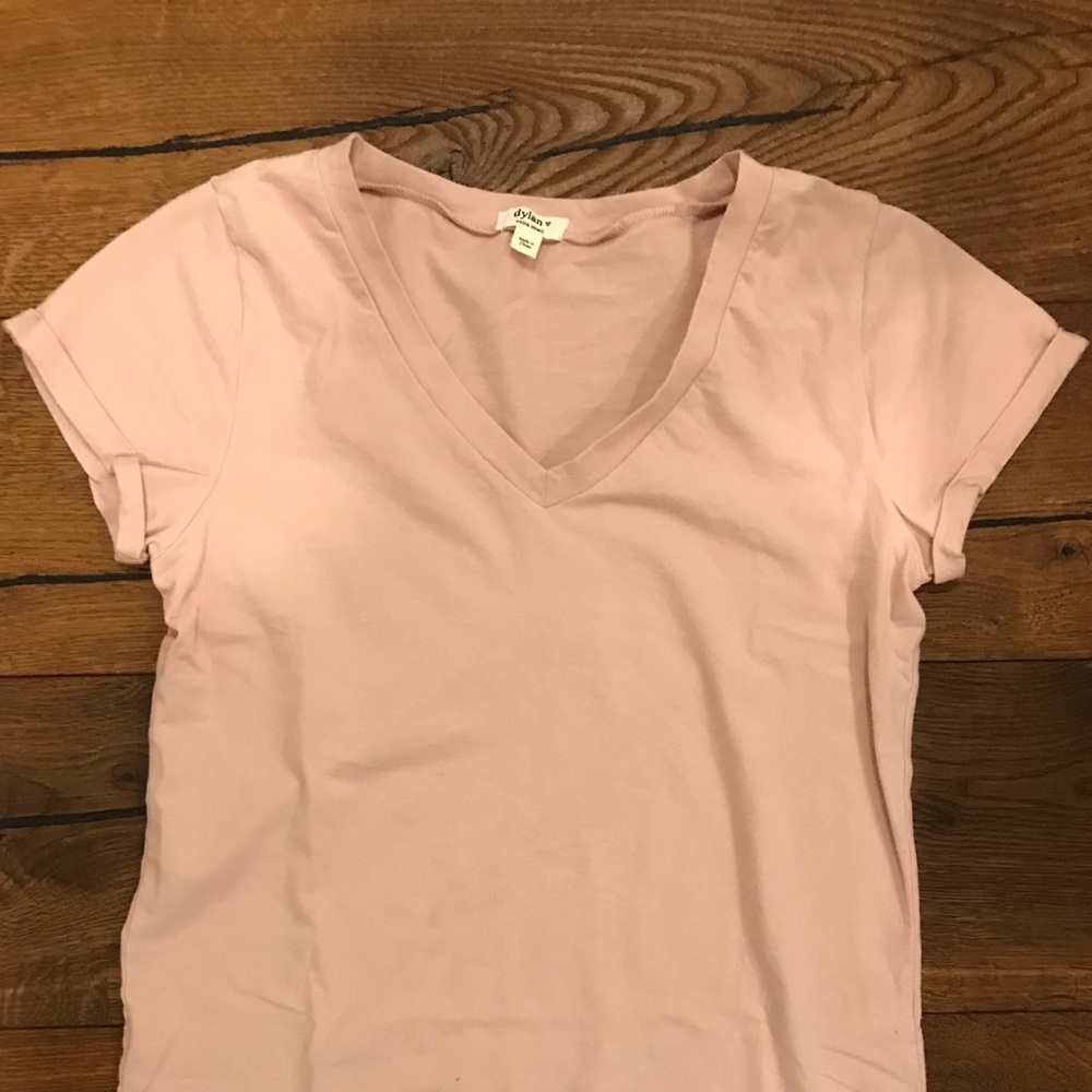 Dylan pink plain t-shirt